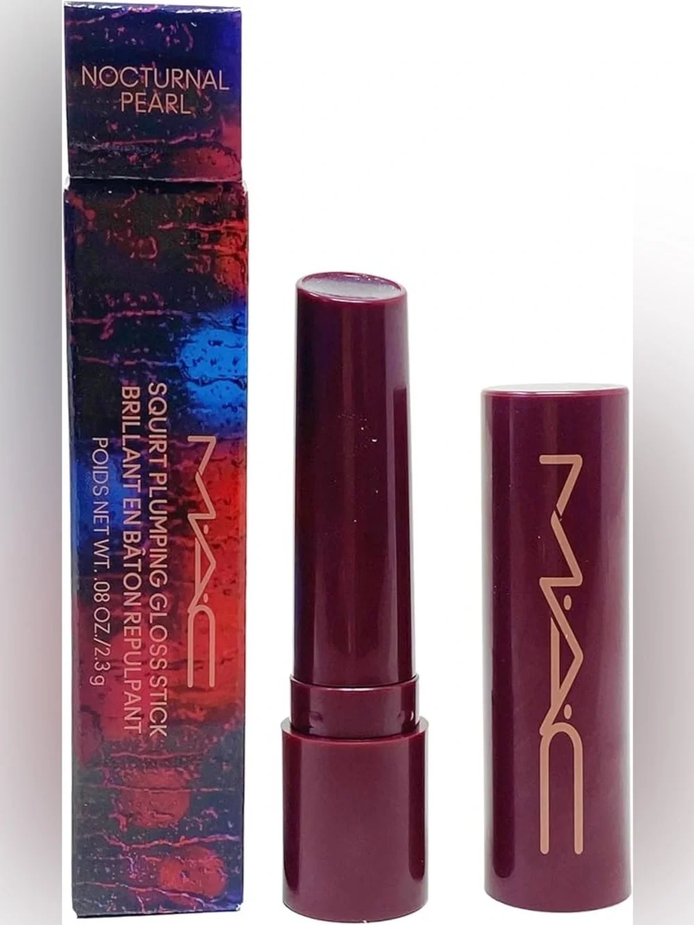 MAC Cosmetics Squirt Plumping Lip Gloss Stick Nocturnal Pearl NIB Lmt. Ed.